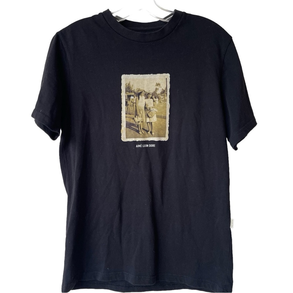 AIME LEON DORE black T-shirt size Medium